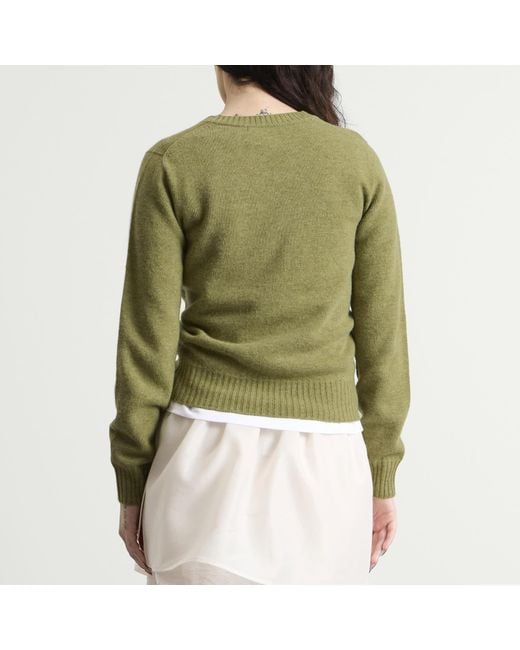 NOTHING WRITTEN Green Marsh V-Neck Pullover