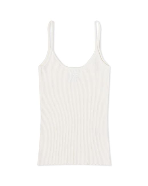 Courreges White Reedition Knit Tank Top Heritage