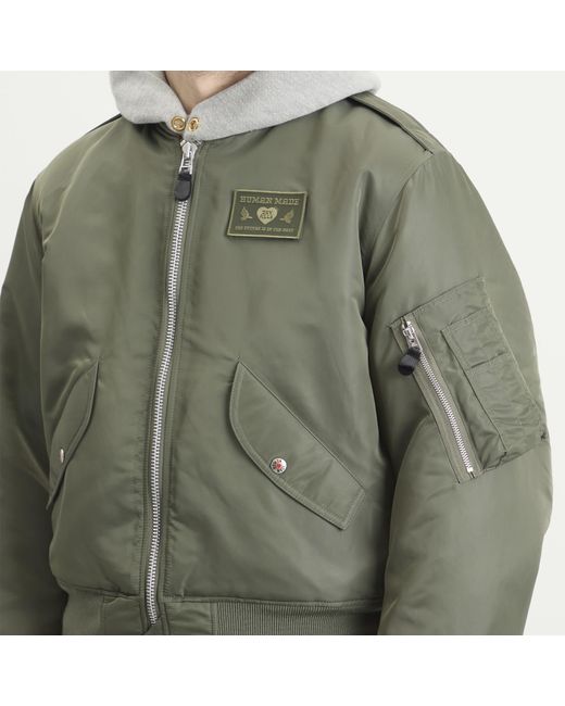 Human Made Flight Jacket in Green for Men | Lyst