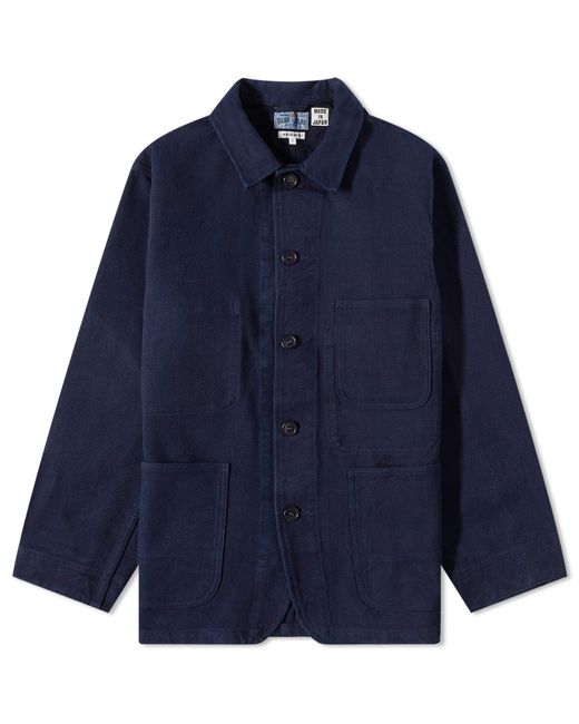 Blue Blue Japan Blue Sashiko Coverall Jacket for men