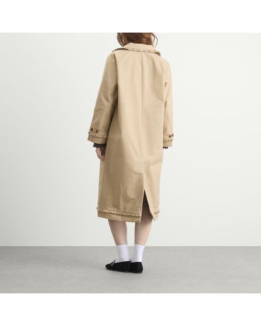 My Mum Made It Natural Tailored Gather Trench Coat