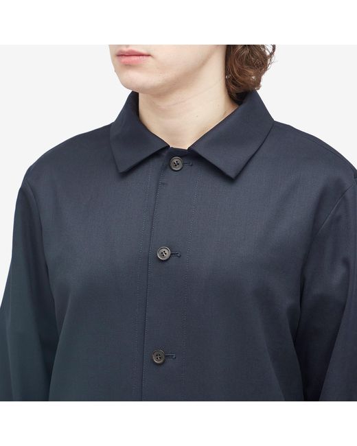 A.P.C. Blue Kerlouan Wool Work Jacket for men