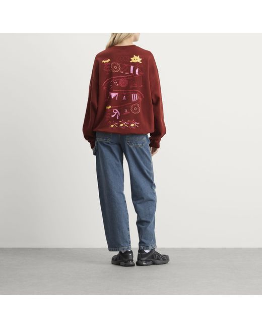 Damson Madder Red Sundried Washing Line Sweatshirt