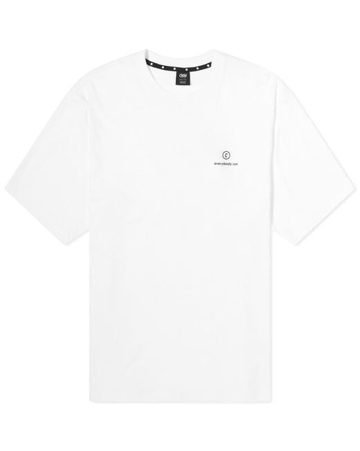 Ciele Athletics White Everyday Run Graphic T-Shirt for men