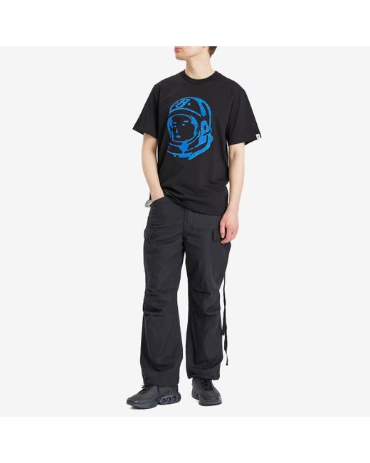 BBCICECREAM Black Cracked Flock Print Astro T-Shirt for men