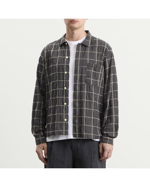 Folk Black Patch Shirt for men