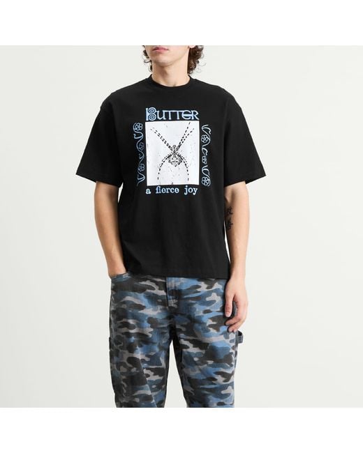 Butter Goods Black Fierce Joy T-Shirt for men