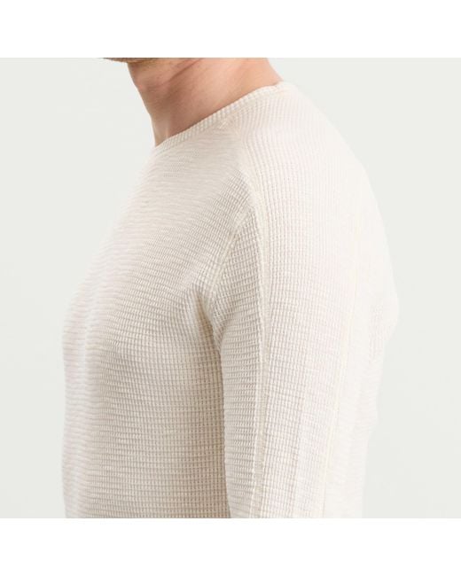 RRL White Long Sleeve T-Shirt for men