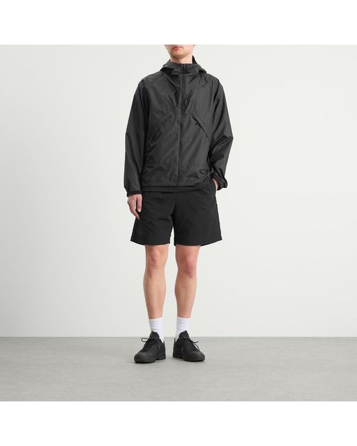 Goldwin Black Ripstop Hooded Jacket for men