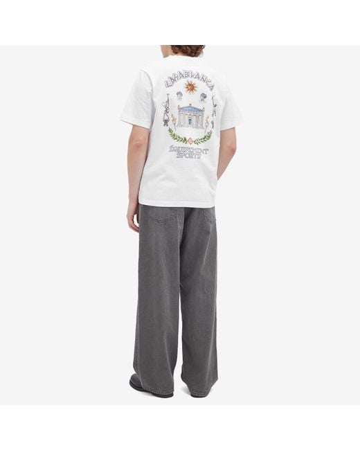 Casablanca White T-Shirt for men