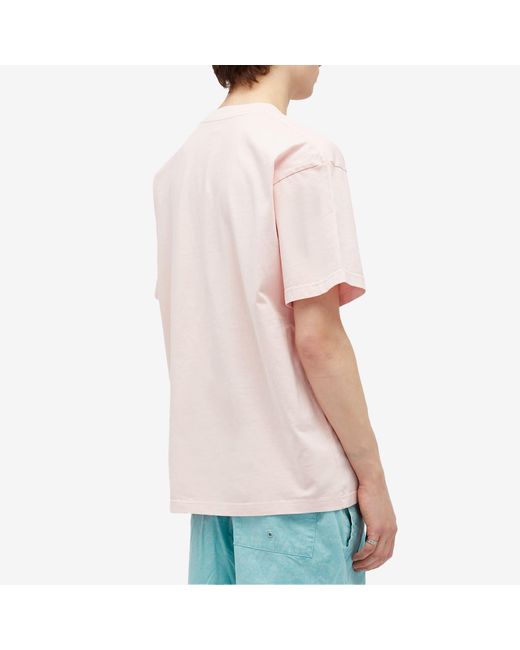 PATTA Pink Washed Pocket T-Shirt for men