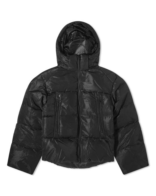 Y-3 Black Gfx Puff Jacket for men
