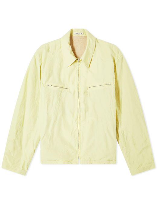 Auralee Yellow Wool Poplin Jacket for men
