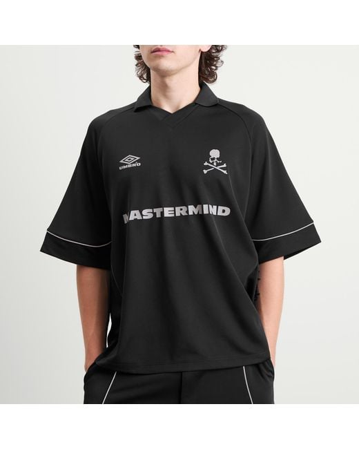 MASTERMIND WORLD X Umbro Short Sleeve Game Shirt in Black for Men