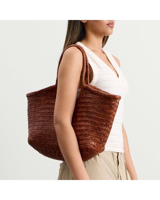 Dragon Diffusion Brown Nantucket Basket Bag