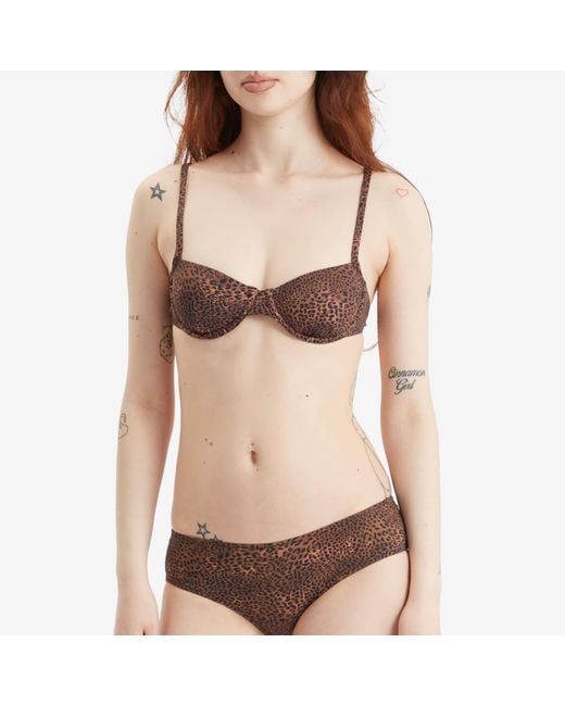 Fruity Booty Shania Bikini Top in Brown | Lyst