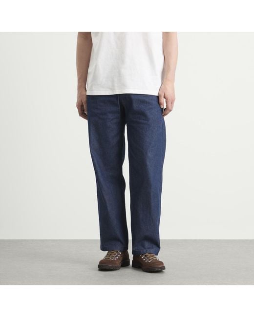 Gramicci Blue Straight Fit Denim G-Pant for men