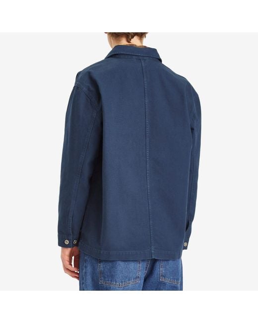 POLAR SKATE Blue Ezra Chore Jacket for men