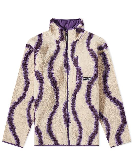 Gramicci Purple Sherpa Fleece Jacket for men