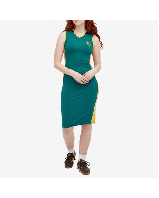 Miaou Green Nora Zip Front Dress