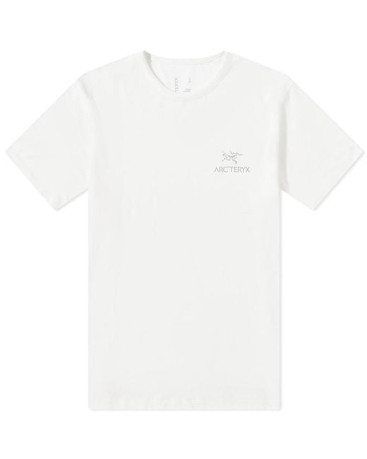 Arc'teryx Wool Arc'logo Emblem T-shirt in White for Men | Lyst UK
