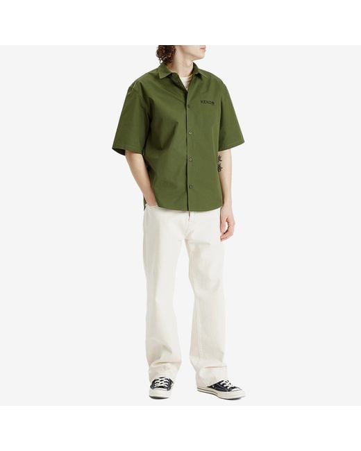 KENZO Boke Flower 2.0 Short Sleeve Shirt in Green for Men | Lyst