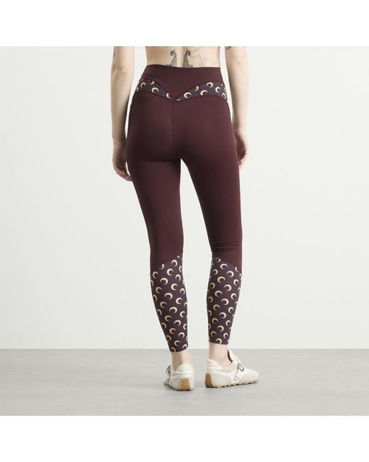 MARINE SERRE Purple Athleisure Yoga Legging