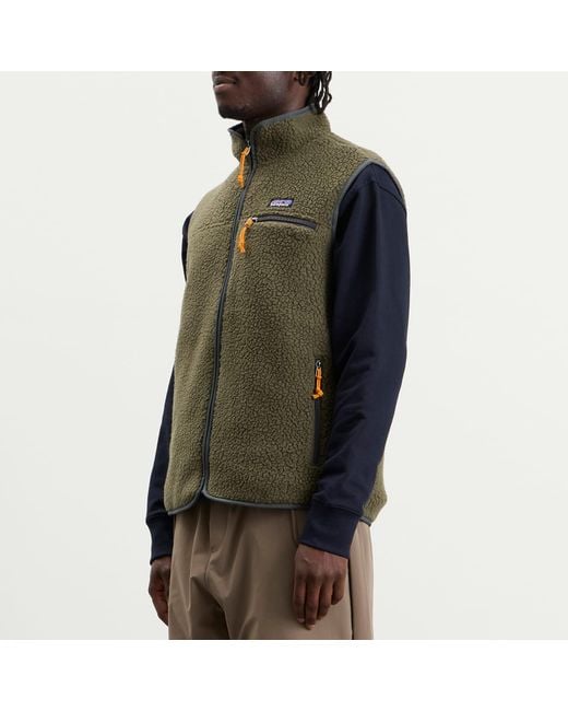 Patagonia Green Retro Pile Vest for men