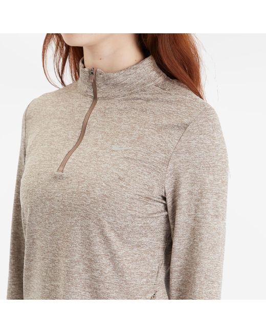Nike Gray Swift Dri-Fit Uv Half-Zip T-Shirt