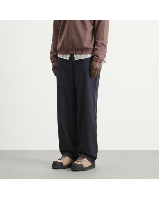 Norse Projects Blue Kvitfjell Relaxed Cotton Twill Pants for men
