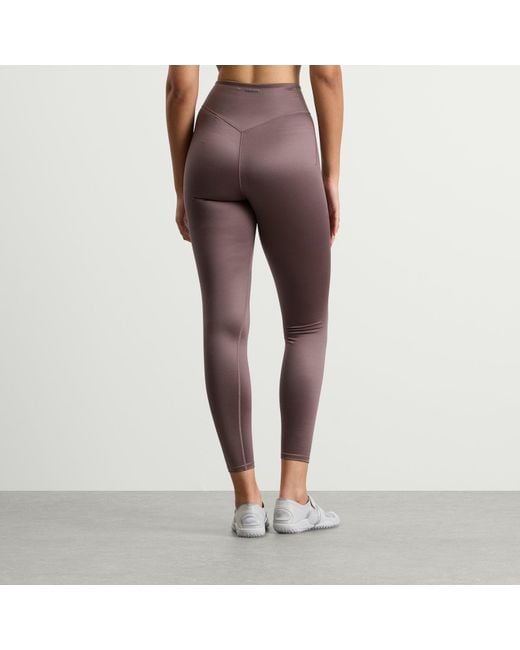 Nike Brown X Skims Shine Bonded Waist Legging 26 Inch