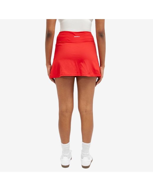ADANOLA Red A-Line Mini Skirt