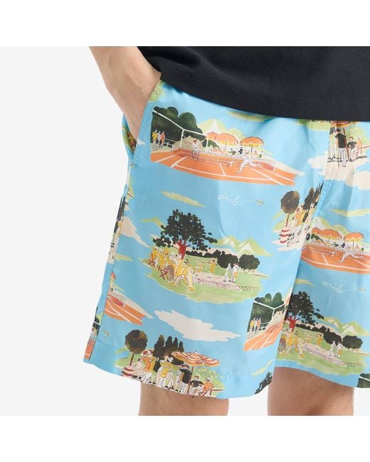 Drole de Monsieur Blue Beach Shorts for men