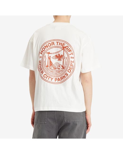 Honor The Gift White Inner City Parks T-Shirt for men