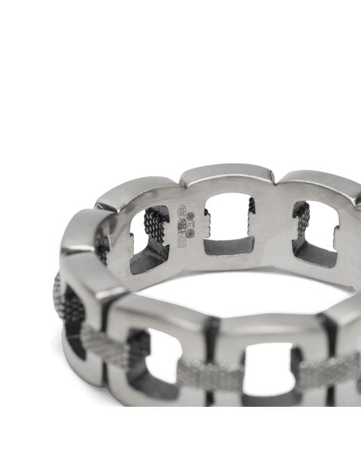 Serge Denimes White Bond Ring for men