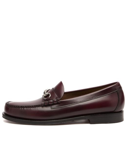 G.H.BASS Brown Lincoln Horse Bit Loafer for men