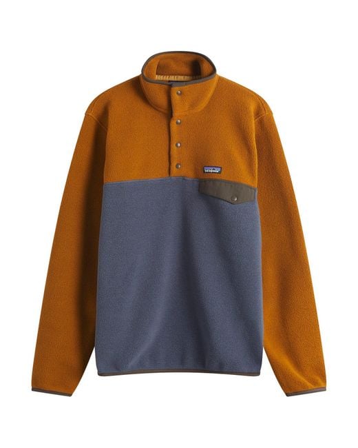 Patagonia Blue Lightweight Synchilla Snap-T Pullover for men