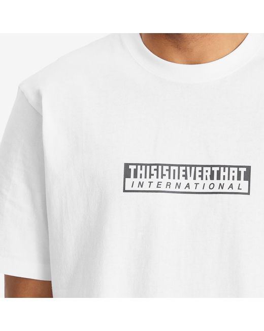 Thisisneverthat White Tnt International T-Shirt for men