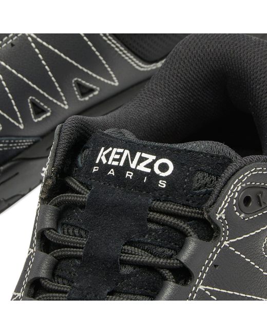 KENZO Black Pxt Low Top Sneakers for men