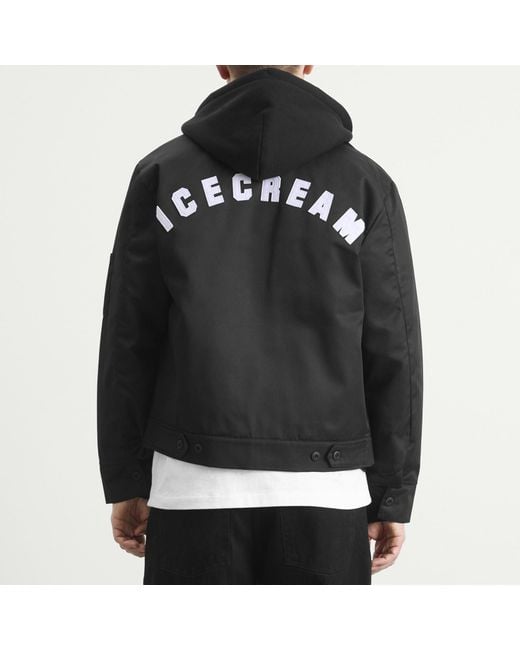 ICECREAM Black Og Work Jacket for men