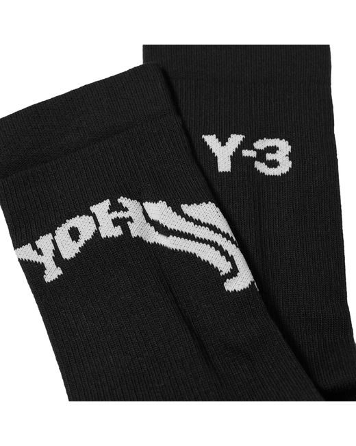 Y-3 Black Socks for men