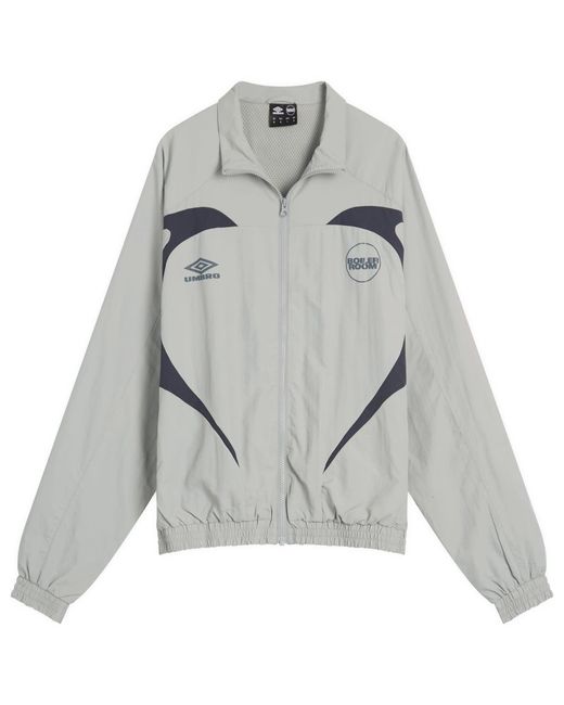 BOILER ROOM X Umbro Shell Track Jacket in Gray for Men | Lyst