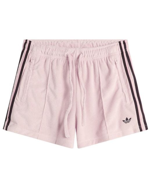 Adidas Pink Terry Towel Shorts