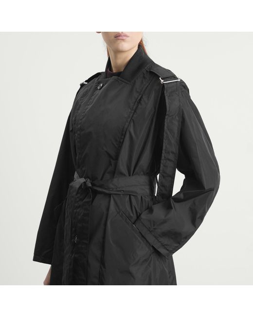 Toga Black Toga Taffeta Coat