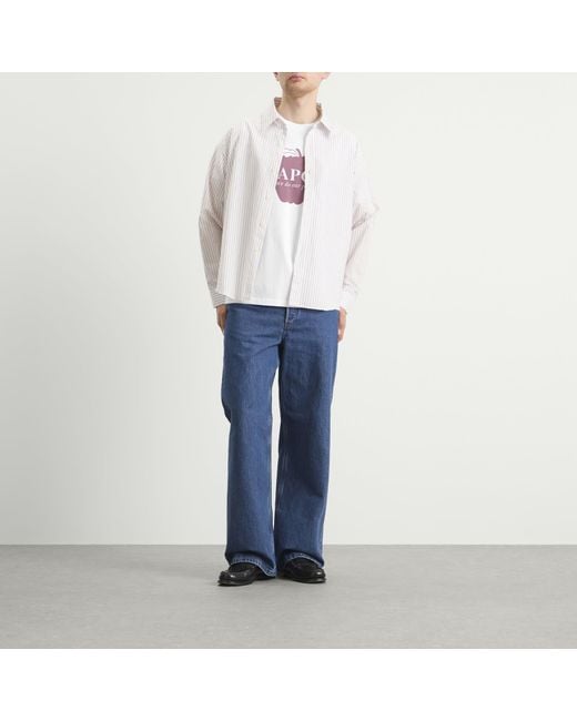 A.P.C. White Apple T-Shirt for men
