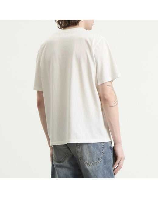 Maison Margiela White Mm6 Margiela 6 Printed T-Shirt for men