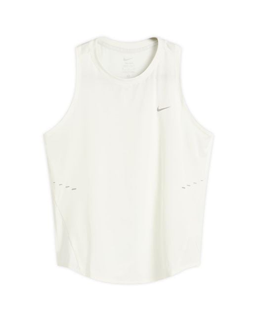Nike White Swift Dri-Fit Tank Top
