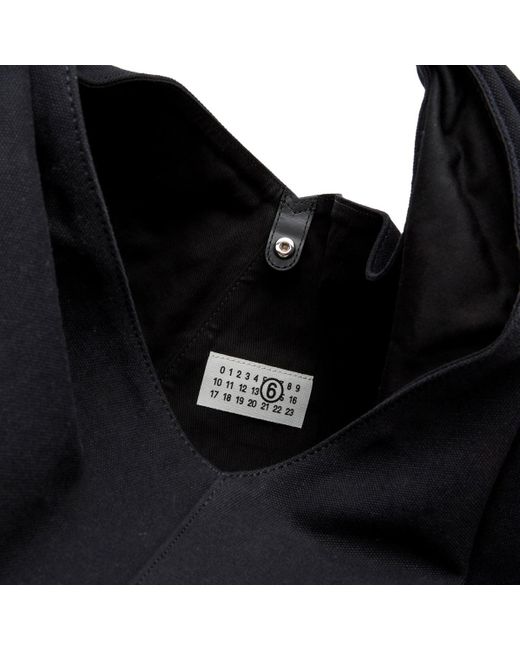 MM6 by Maison Martin Margiela Black Japanese Draped Bag