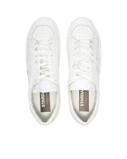 Golden Goose Deluxe Brand White Stardan Sneakers for men