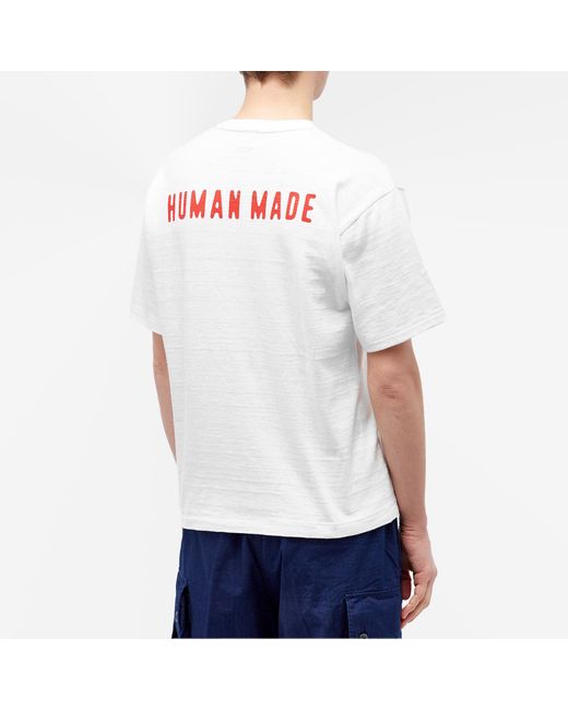 Human Made White Preppy Tiger T-Shirt for men